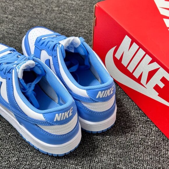 Nike Dunk Low-Top Blue & White Sneakers for Women - Picture 5 of 5